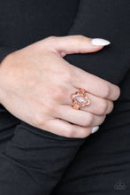 Load image into Gallery viewer, Glass Half Colorful Copper Skinny Band Ring
