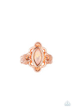 Load image into Gallery viewer, Glass Half Colorful Copper Skinny Band Ring