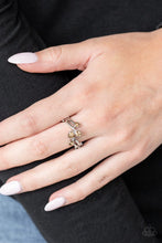 Load image into Gallery viewer, Glowing Great Places Brown Skinny Band Ring