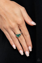 Load image into Gallery viewer, Here You GLOW Green Skinny Band Ring
