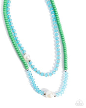 Load image into Gallery viewer, Multicolored Masquerade Green Necklace