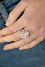Load image into Gallery viewer, Iridescently Illuminated Pink Skinny Band Ring