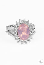 Load image into Gallery viewer, Iridescently Illuminated Pink Skinny Band Ring