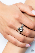 Load image into Gallery viewer, Law of Attraction Silver Skinny Band Ring