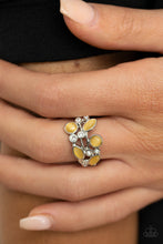 Load image into Gallery viewer, Leafy Luster Yellow Skinny Band Ring