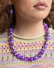 Load image into Gallery viewer, Plentiful Pearls Purple Necklace