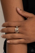 Load image into Gallery viewer, Leafy Luster Orange Skinny Band Ring