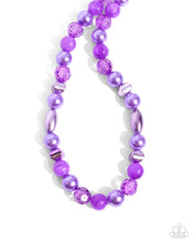Load image into Gallery viewer, Plentiful Pearls Purple Necklace