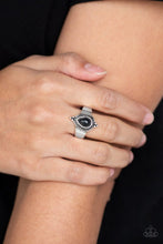 Load image into Gallery viewer, Mineral Minimalist Black Skinny Band Ring
