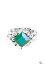 Load image into Gallery viewer, Mind-Blowing Brilliance Green Skinny Band Ring