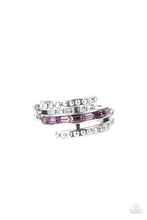 Load image into Gallery viewer, More to Go Around Purple Skinny Band Ring