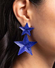 Load image into Gallery viewer, Patriotic Promise Blue Earrings