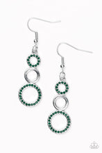 Load image into Gallery viewer, Bubble Bustle Green Earrings