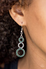 Load image into Gallery viewer, Bubble Bustle Green Earrings