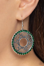 Load image into Gallery viewer, Whirly Whirlpool Green Earring