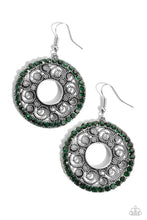 Load image into Gallery viewer, Whirly Whirlpool Green Earring