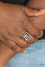 Load image into Gallery viewer, Not so Novice Blue Skinny Band Ring