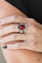 Load image into Gallery viewer, Noticeably Notable Red Skinny Band Ring