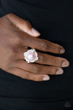 Load image into Gallery viewer, Ornamental Opulence Pink Skinny Band Ring