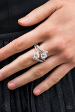 Load image into Gallery viewer, Over The Top Glamour White Skinny Band Ring