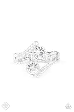Load image into Gallery viewer, Over The Top Glamour White Skinny Band Ring