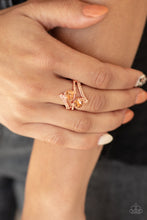 Load image into Gallery viewer, Over The Top Glamour Copper Skinny Band Ring