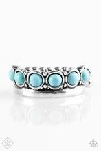 Load image into Gallery viewer, Over the River and Through the Woods Blue Skinny Band Ring