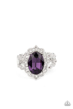 Load image into Gallery viewer, Oval Office Opulence Purple Skinny Band Ring