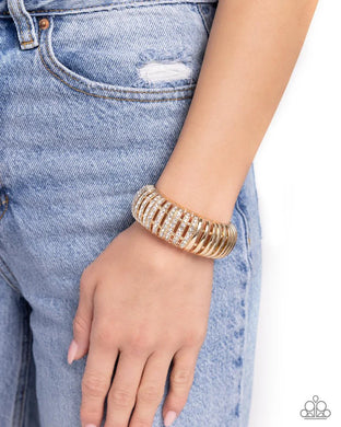 Appealing A-Lister Gold Bracelet