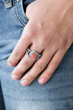 Load image into Gallery viewer, Peacefully Peaceful Orange Skinny Band Ring
