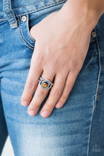 Load image into Gallery viewer, Peacefully Peaceful Brown Skinny Band Ring