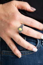 Load image into Gallery viewer, Pep Talk Yellow Skinny Band Ring