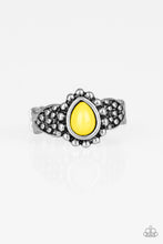 Load image into Gallery viewer, Pep Talk Yellow Skinny Band Ring