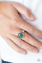 Load image into Gallery viewer, Posh Pop Green Skinny Band Ring