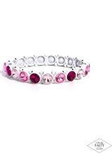 Load image into Gallery viewer, Sugar-Coated Sparkle Pink/White Bracelet #276