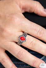 Load image into Gallery viewer, Pep Talk Red Skinny Band Ring