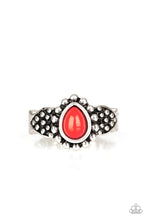 Load image into Gallery viewer, Pep Talk Red Skinny Band Ring