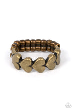 Load image into Gallery viewer, Rhythm of Love Brass Skinny Band Ring