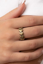 Load image into Gallery viewer, Rhythm of Love Brass Skinny Band Ring