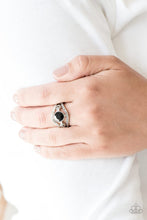 Load image into Gallery viewer, Rich With Richness Black Skinny Band Ring