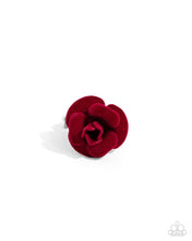 Load image into Gallery viewer, Relaxed Rosette Red Skinny Band Ring