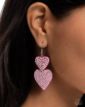 Load image into Gallery viewer, Never Enough Sparkle Pink Earrings