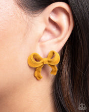 Load image into Gallery viewer, Dapper Dedication Yellow Post Earrings