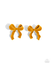 Load image into Gallery viewer, Dapper Dedication Yellow Post Earrings
