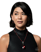 Load image into Gallery viewer, Teardrop Tale Red Necklace