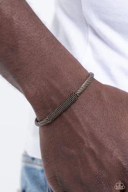 Cable-minded Brass Bracelet