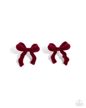 Load image into Gallery viewer, Dapper Dedication Red Post Earrings