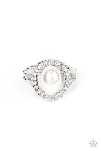 Load image into Gallery viewer, Seize the Shimmer White Skinny Band Ring