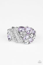 Load image into Gallery viewer, Sparkle Bust Purple Skinny Band Ring