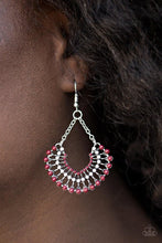 Load image into Gallery viewer, Fan Together Red Earrings